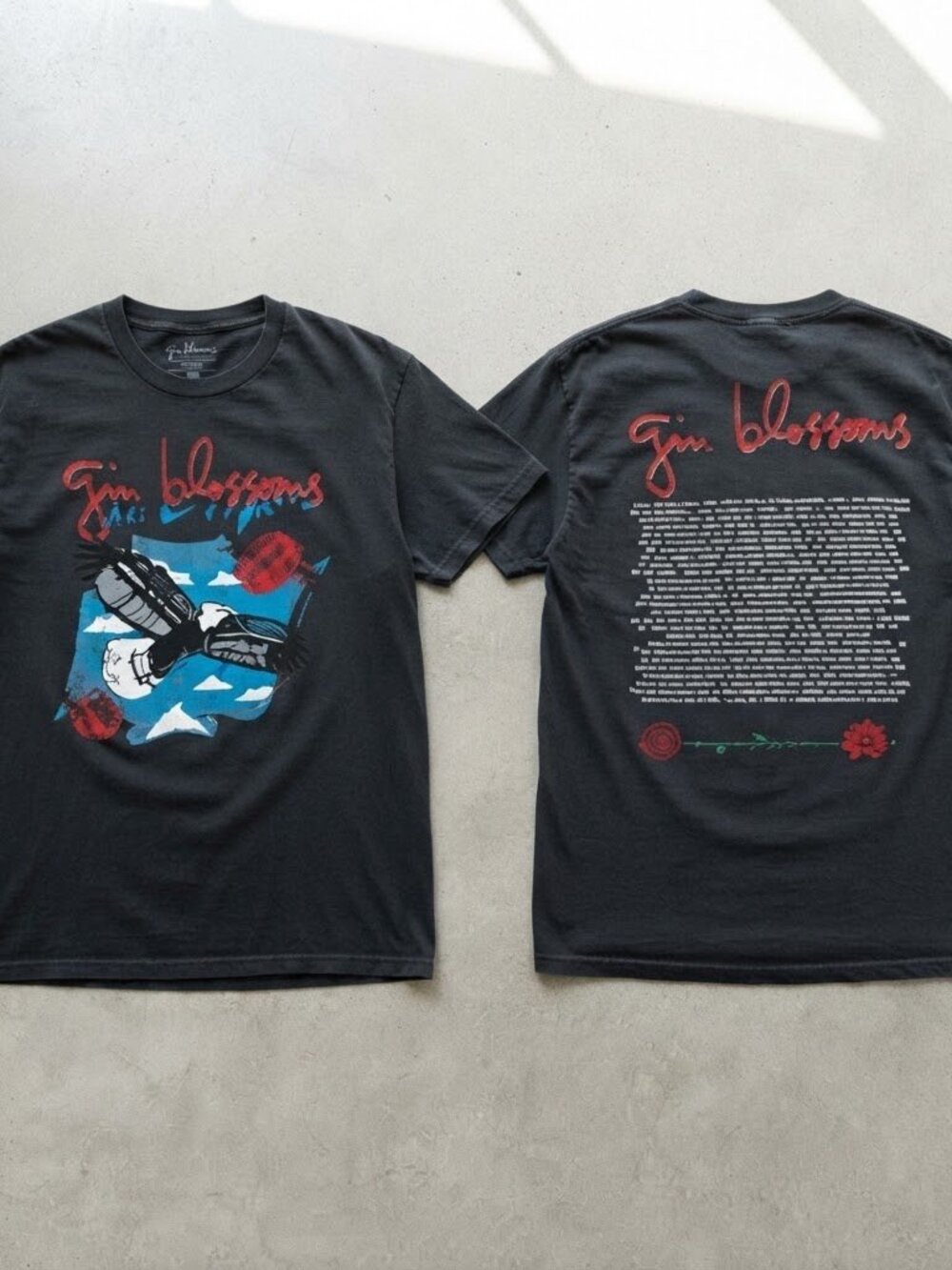 Gin Blossoms 2026 Tour Black T-Shirt S-4XL